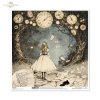 Alicja, mroczny krajobraz, zegary*Alice, dark landscape, clocks*Alice, dunkle Landschaft, Uhren